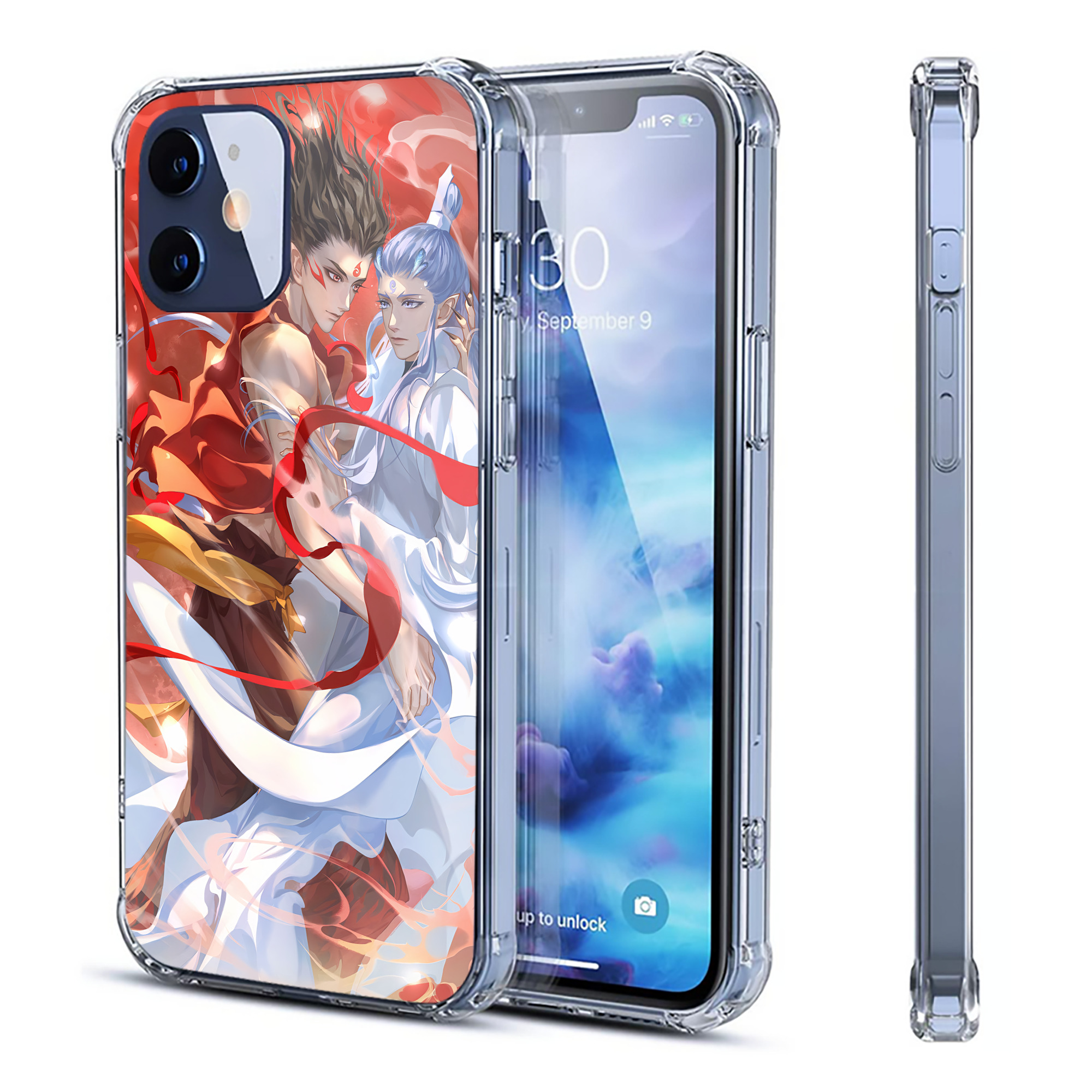 （画像用） Ne Zha 2 ナタ 魔童の大暴れ 【iPhone 12シリーズ対応】透明スマホケース（クリアソフトケース）